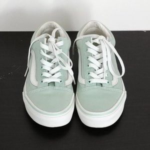 Vans Ward Womens Skate Shoes Size 6.5 Mint Green